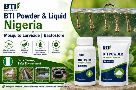 BTI Powder & Liquid in Nigeria | Biological Mosquito Larvae Control