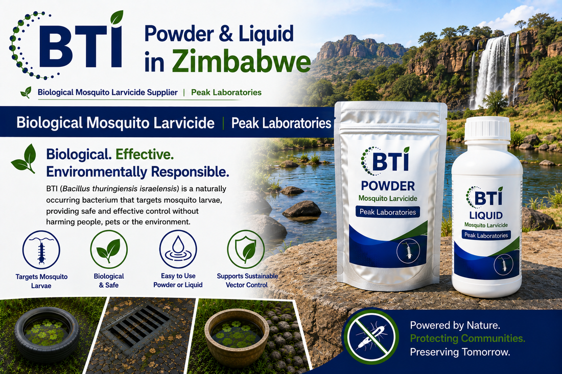 BTI Powder & Liquid Zimbabwe | Biological Mosquito Larvicide for Vector Control