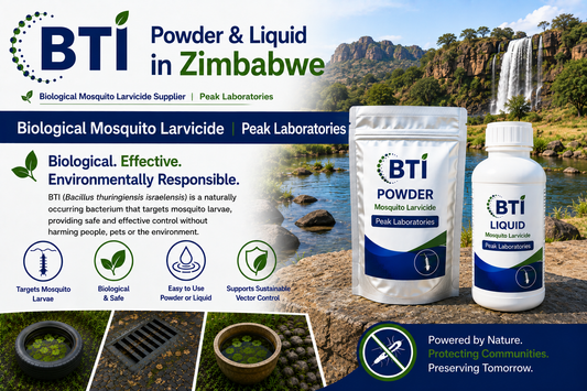BTI Powder & Liquid Zimbabwe | Biological Mosquito Larvicide for Vector Control
