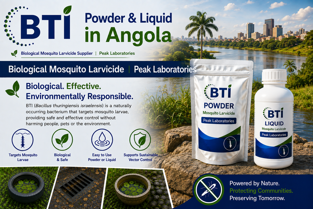 BTI Powder & Liquid Angola | Biological Mosquito Larvicide Supplier & Exporter