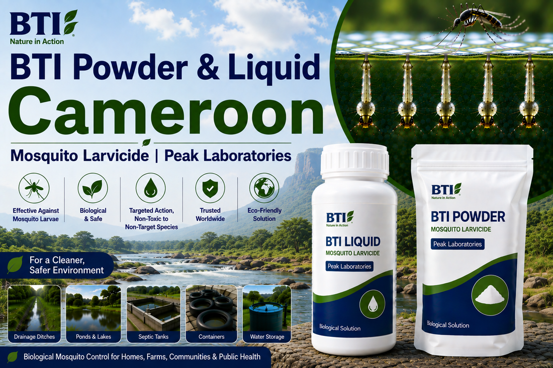 BTI Powder & Liquid Cameroon | Biological Mosquito Larvicide Supplier & Exporter