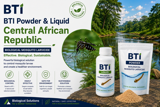 BTI Powder & Liquid Central African Republic | Biological Mosquito Larvicide Supplier