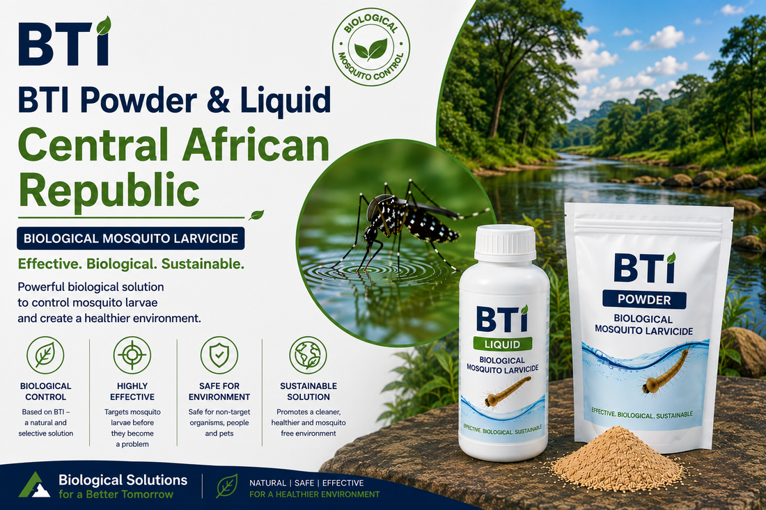 BTI Powder & Liquid Mozambique | Biological Mosquito Larvicide Supplier & Exporter