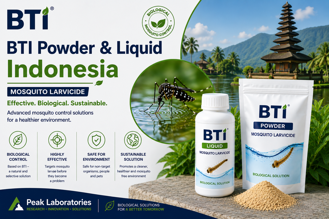 BTI Powder & Liquid Indonesia | Biological Mosquito Larvicide for Dengue & Vector Control