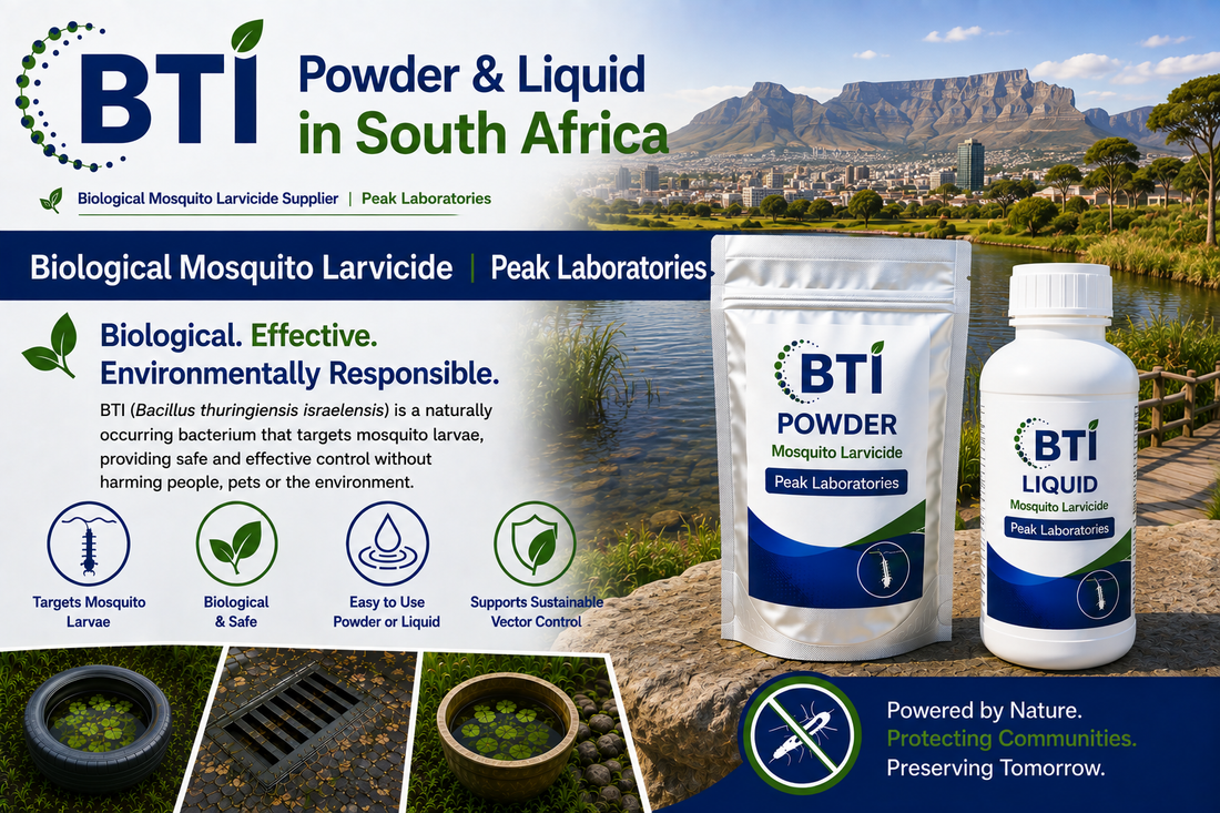 BTI Powder & Liquid South Africa | Biological Mosquito Larvicide & Vector Control