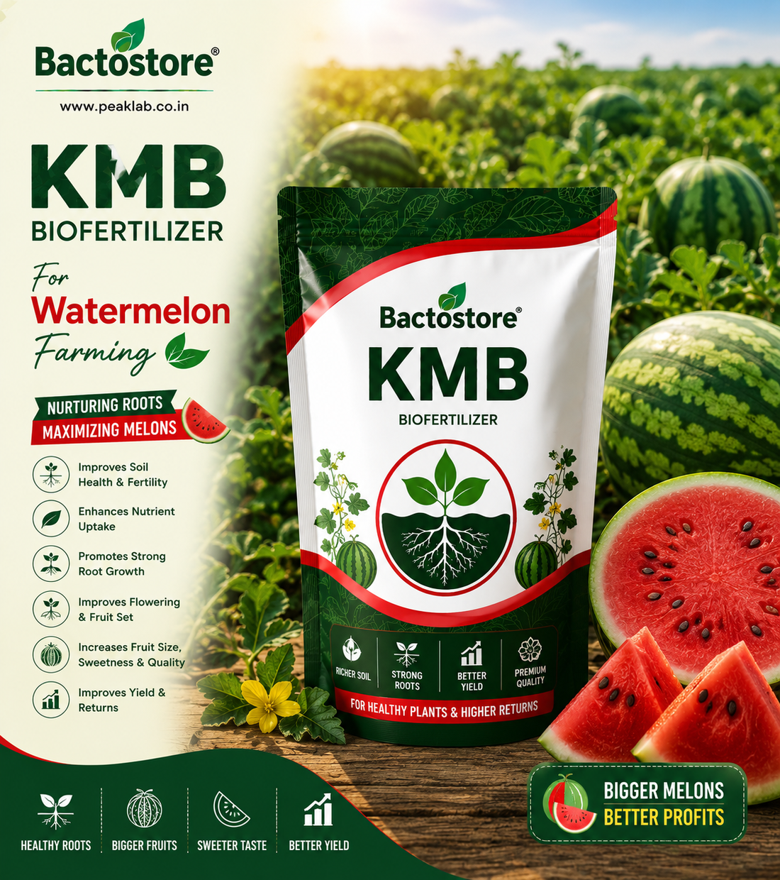 KMB biofertilizer for watermelon farming