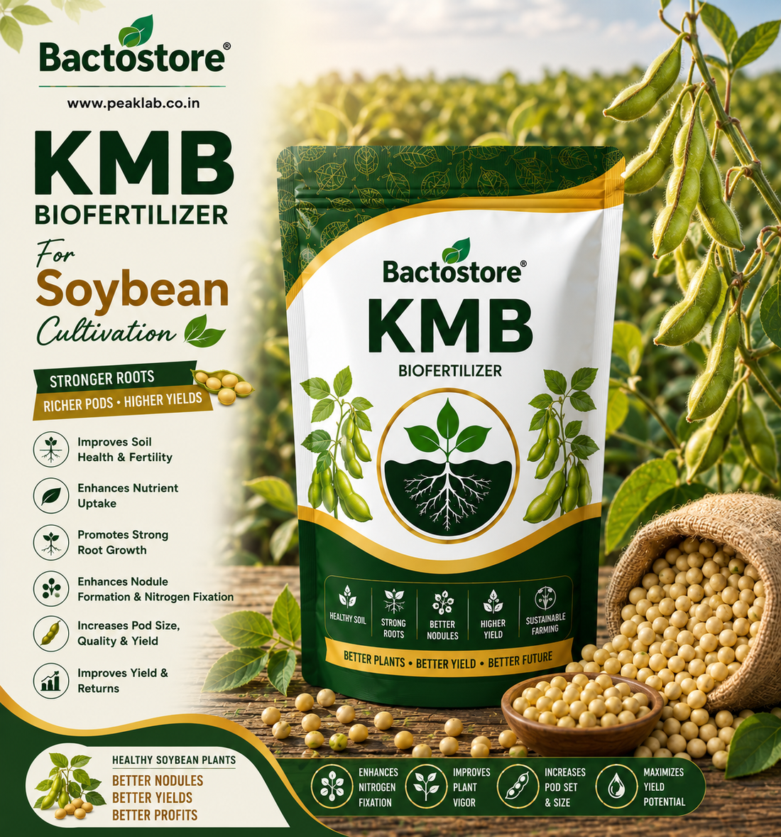 KMB for biofertilizer soybean cultivation