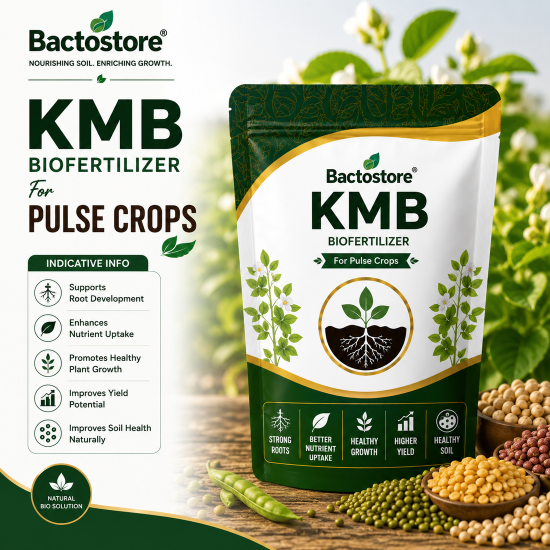 KMB biofertilizer for pulse crops