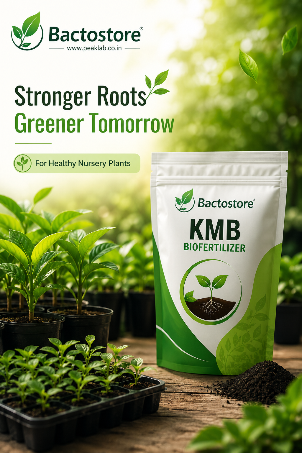 KMB biofertilizer for nursery plants