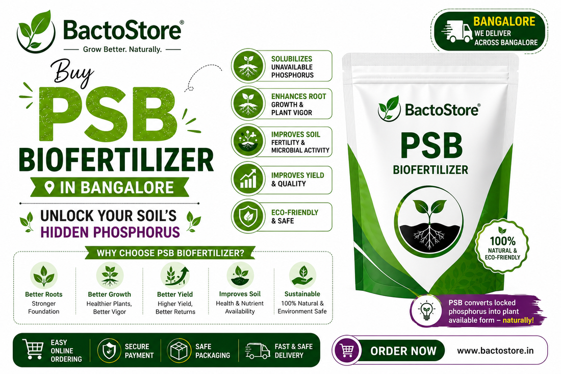 Buy PSB Biofertilizer in Bangalore – Unlock Your Soil’s Hidden Phosphorus
