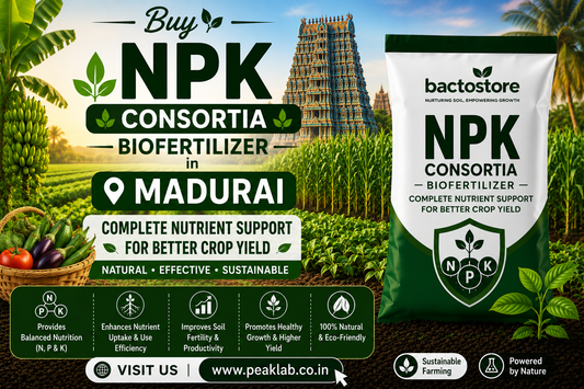 Buy NPK Consortia Biofertilizer in Madurai – Complete Nutrient Support for Better Crop Yield