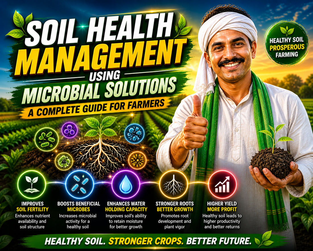 Soil Health Management Using Microbial Solutions: A Complete Guide for Farmers