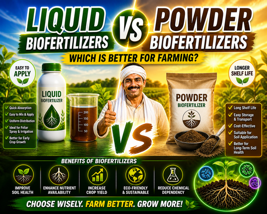 Liquid vs Powder Biofertilizers – Which is Better for Farming?
