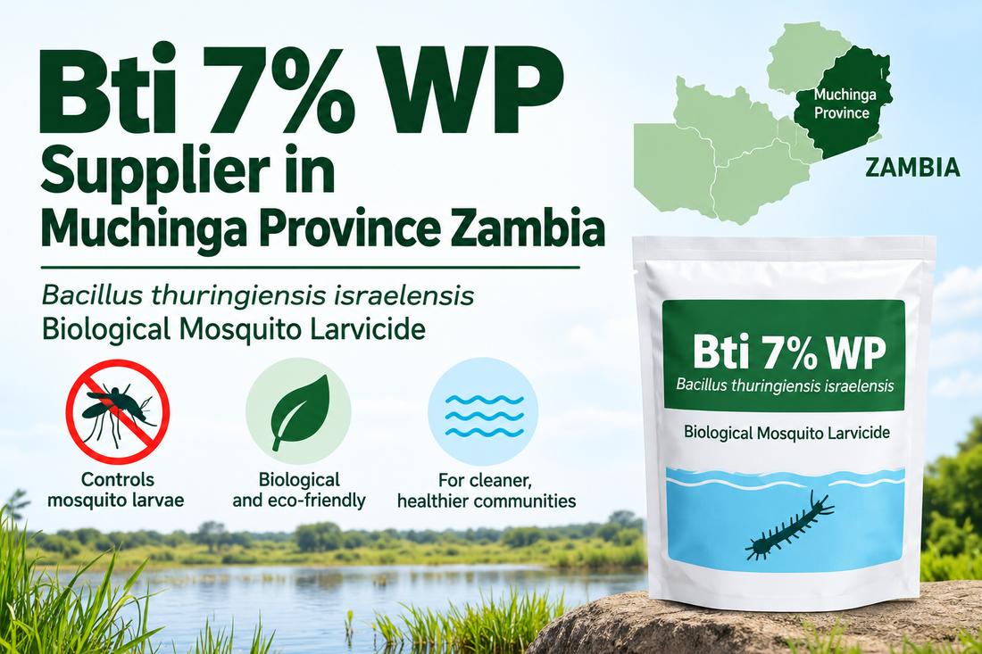 Bti 7% WP Supplier in Muchinga Province Zambia | Biological Mosquito Larvicide