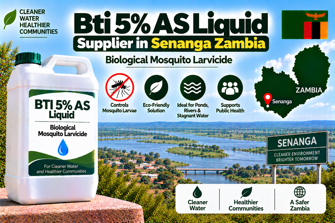 Bti 5% AS Liquid Supplier in Senanga Zambia | Biological Mosquito Larvicide