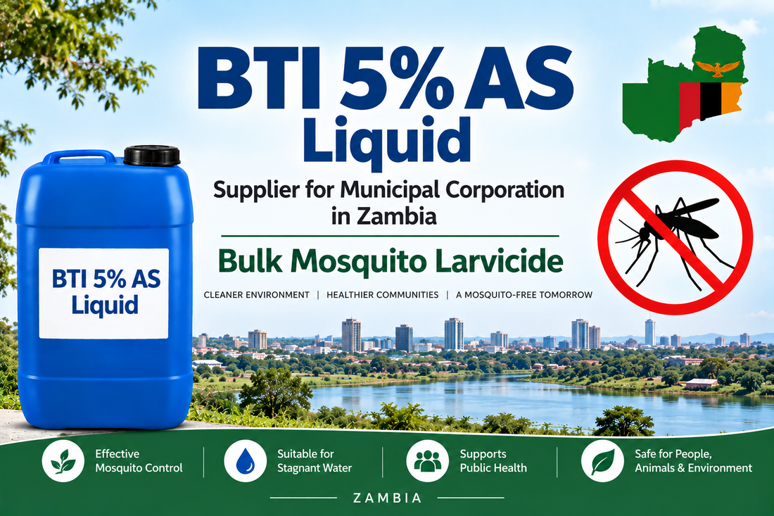 BTI 5% AS Liquid Supplier for Municipal Corporation in Zambia | Bulk Mosquito Larvicide