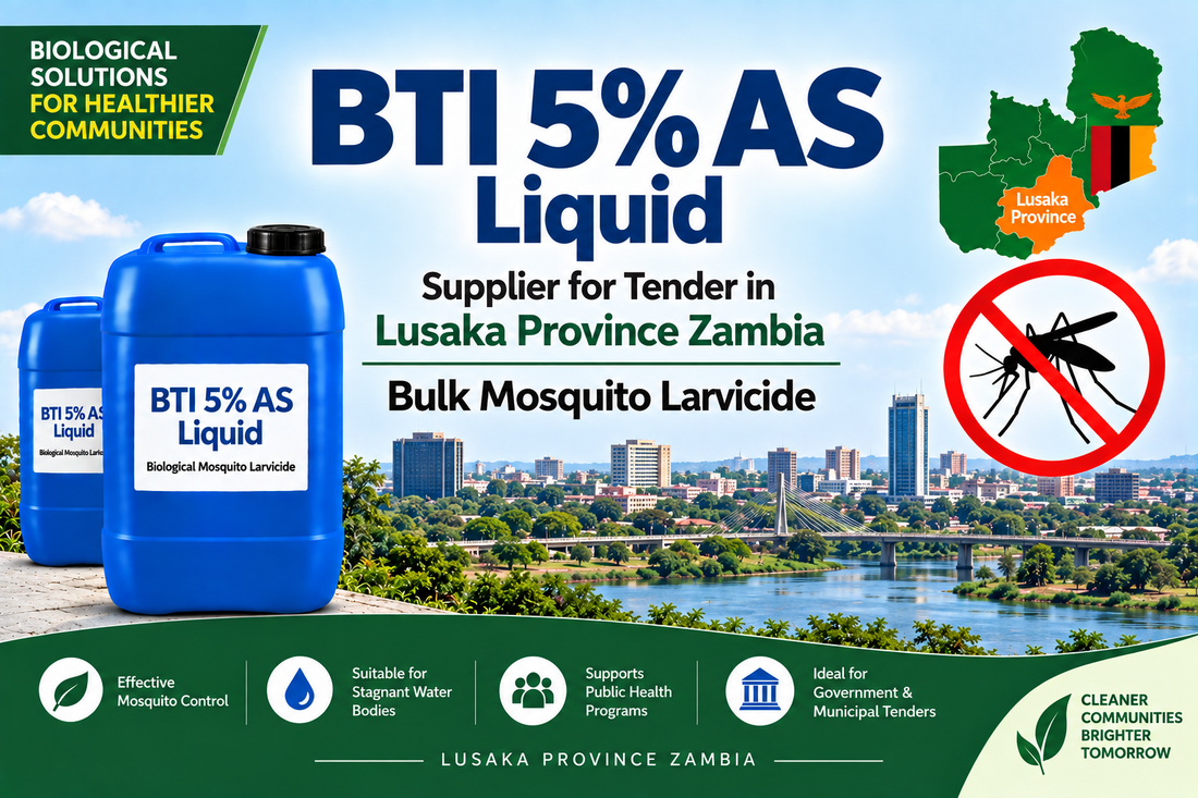 BTI 5% AS Liquid Supplier for Tender in Lusaka Province Zambia | Bulk Mosquito Larvicide