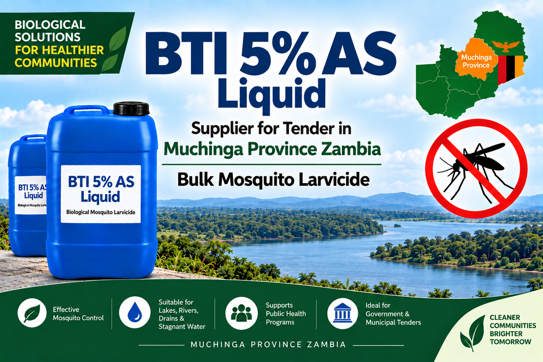 BTI 5% AS Liquid Supplier for Tender in Muchinga Province Zambia | Bulk Mosquito Larvicide