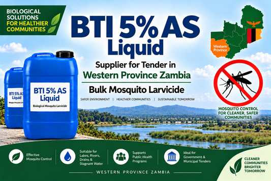 BTI 5% AS Liquid Supplier for Tender in Western Province Zambia | Bulk Mosquito Larvicide
