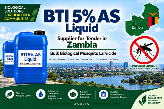 BTI 5% AS Liquid Supplier for Tender in Zambia | Bulk Biological Mosquito Larvicide