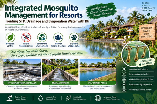 Integrated Mosquito Management for Resorts: Treating STP, Drainage and Evaporation Water with Bti
