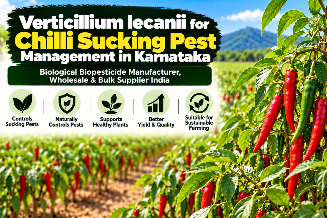 Verticillium lecanii for Chilli Sucking Pest Management in Karnataka | Biological Biopesticide Manufacturer, Wholesale & Bulk Supplier India