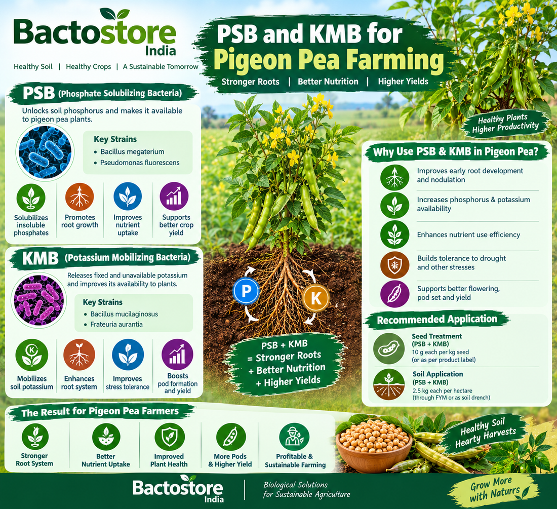 PSB and KMB for Pigeon Pea Farming | Bactostore India