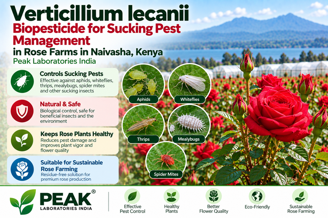 Verticillium lecanii Biopesticide for Sucking Pest Management in Rose Farms in Naivasha, Kenya | Peak Laboratories India