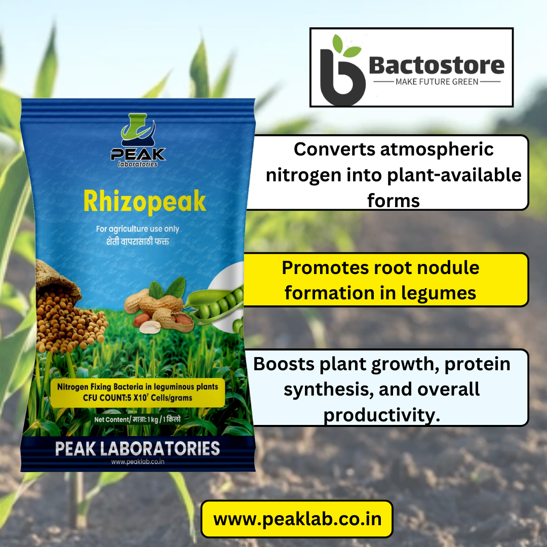 Rhizopeak: Rhizobium Biofertilizer (Dextrose)