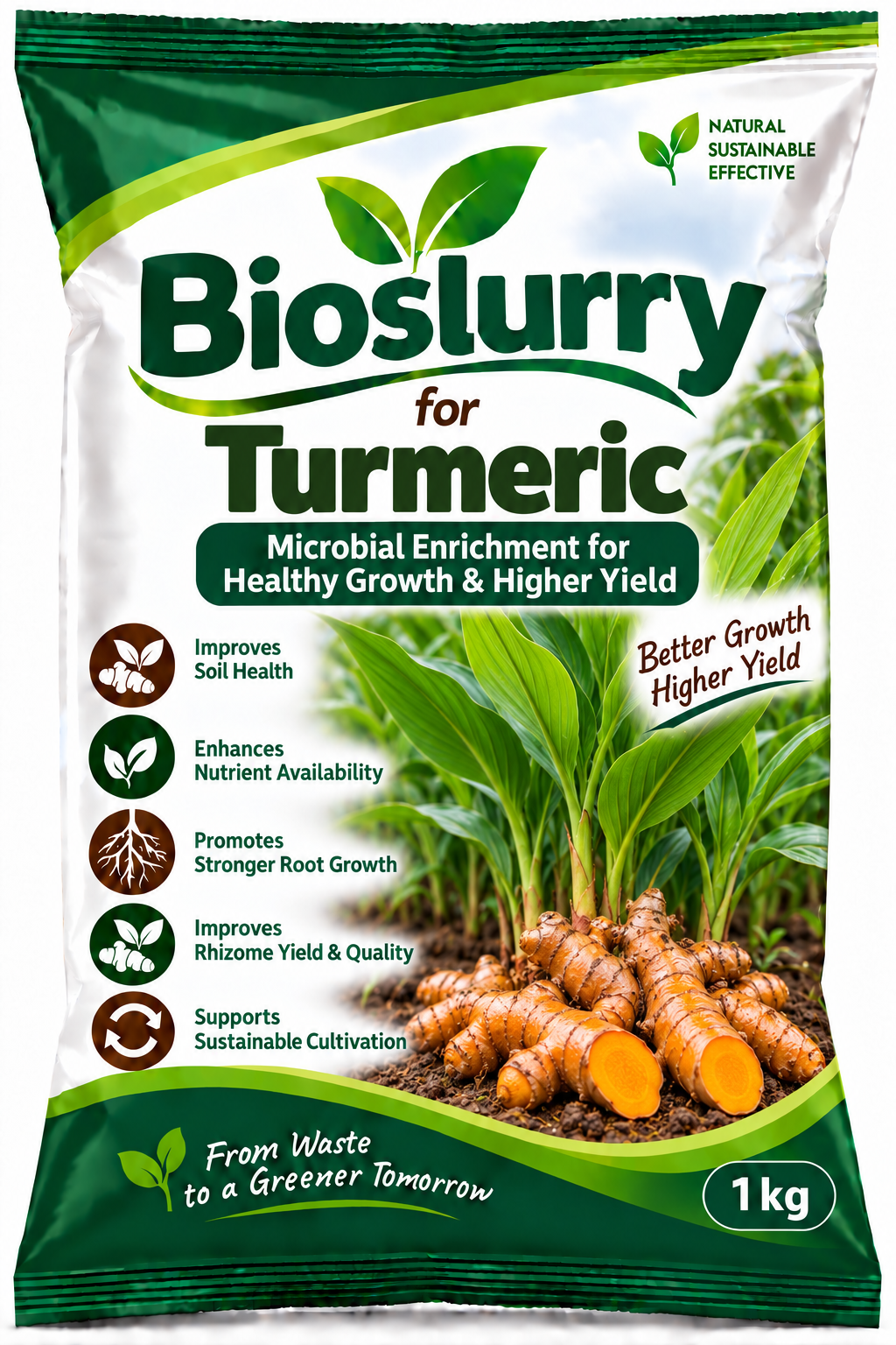 Bioslurry for Turmeric