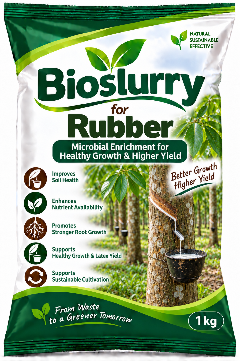 Bioslurry for Rubber