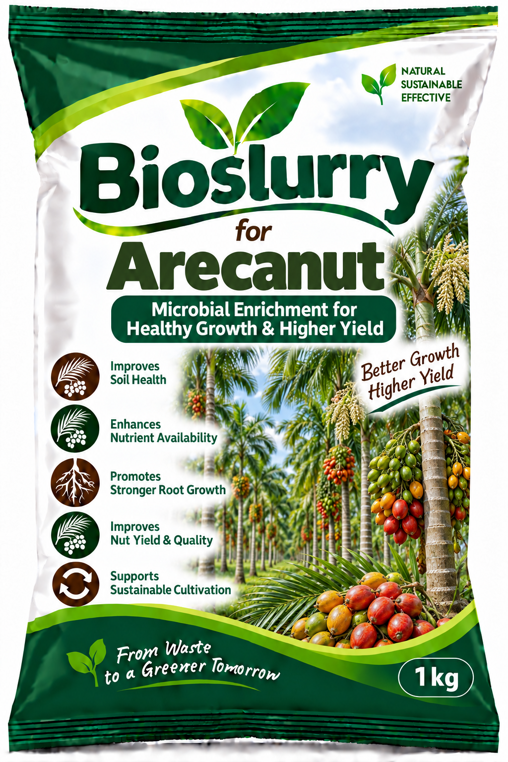 Bioslurry for Arecanut