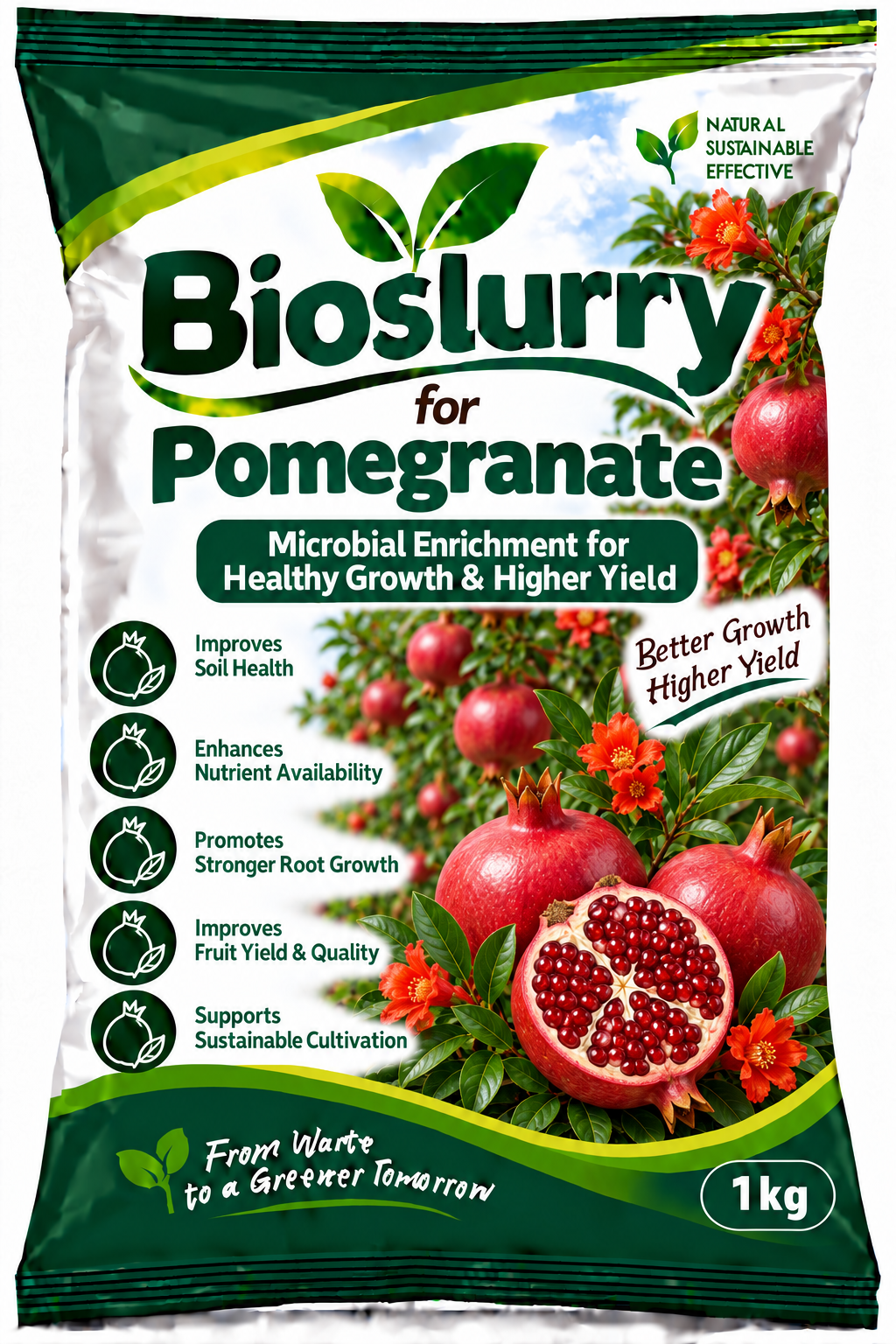 Bioslurry for Pomegranate