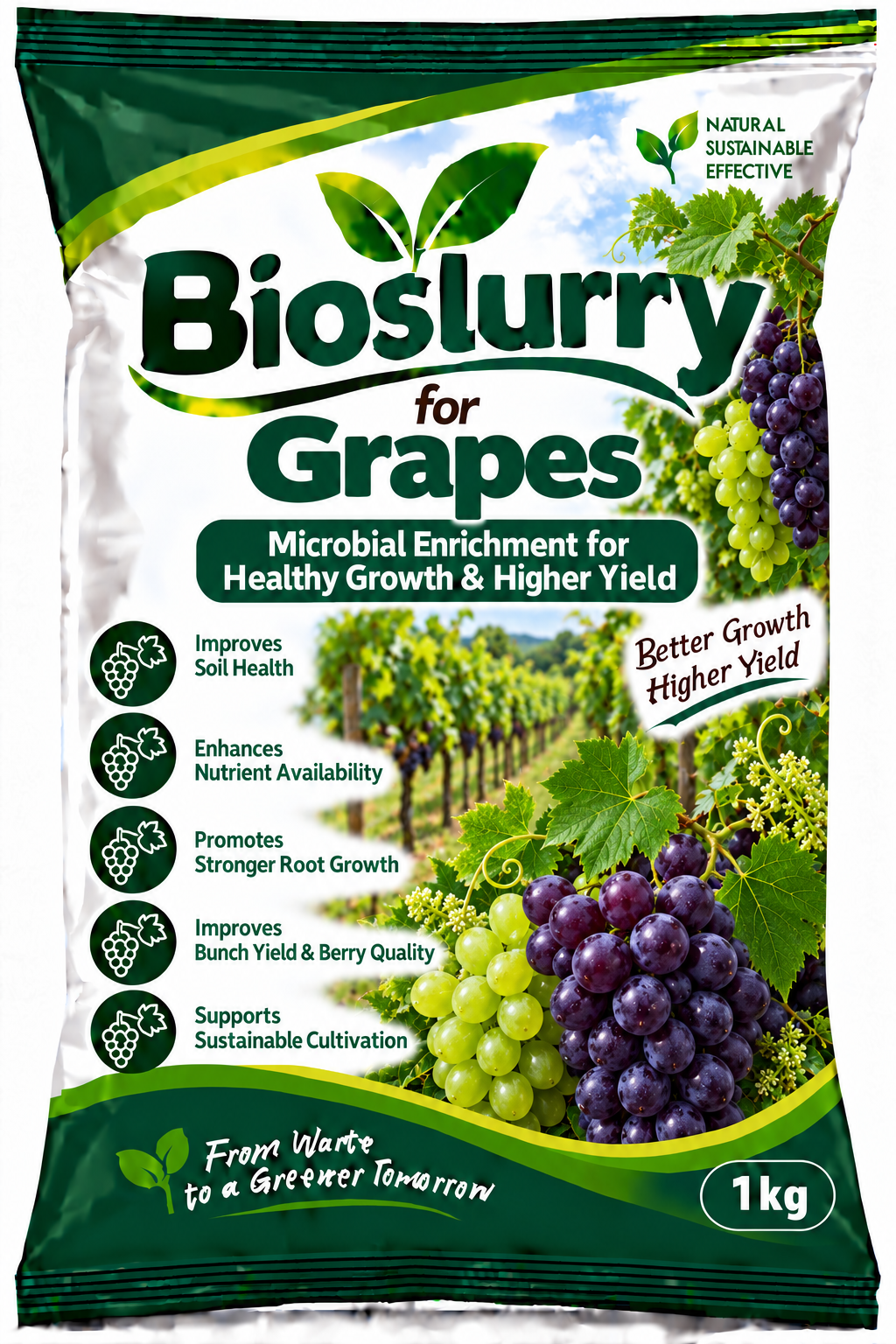 Bioslurry for Grapes