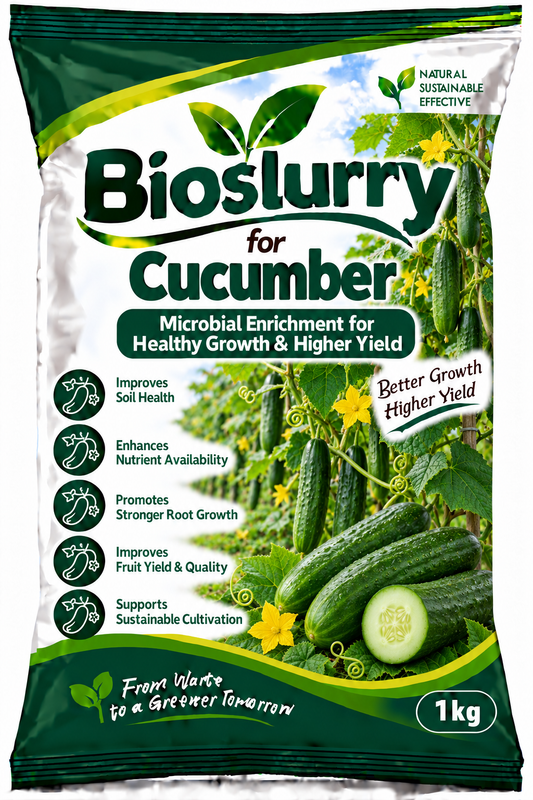 Bioslurry for Cucumber