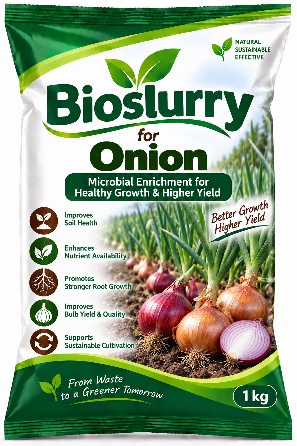 Bioslurry for Onion