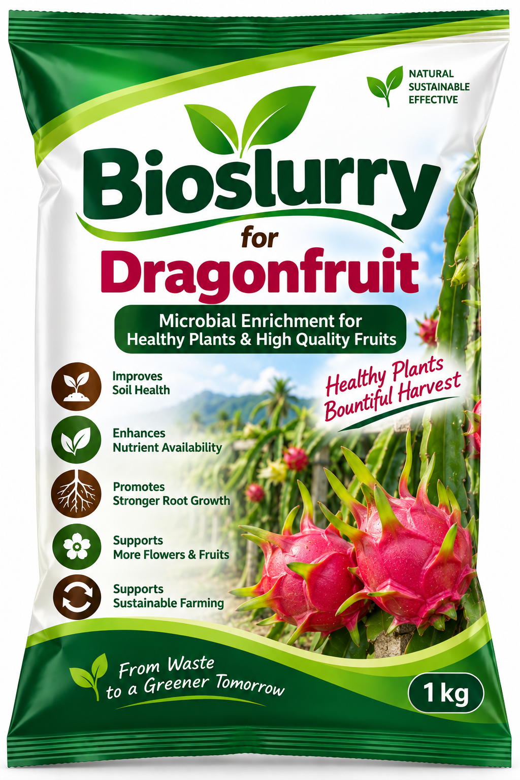 Bioslurry for Dragonfruit