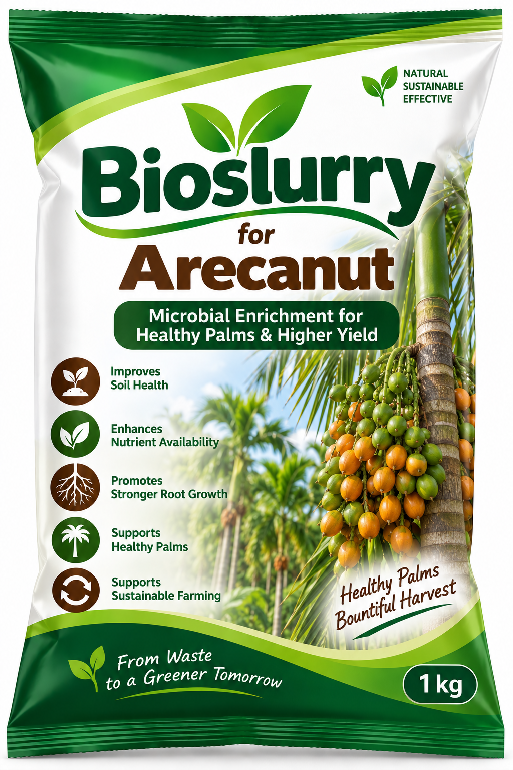 Bioslurry for Arecanut