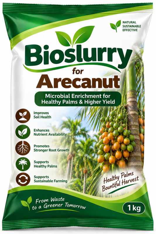 Bioslurry for Arecanut