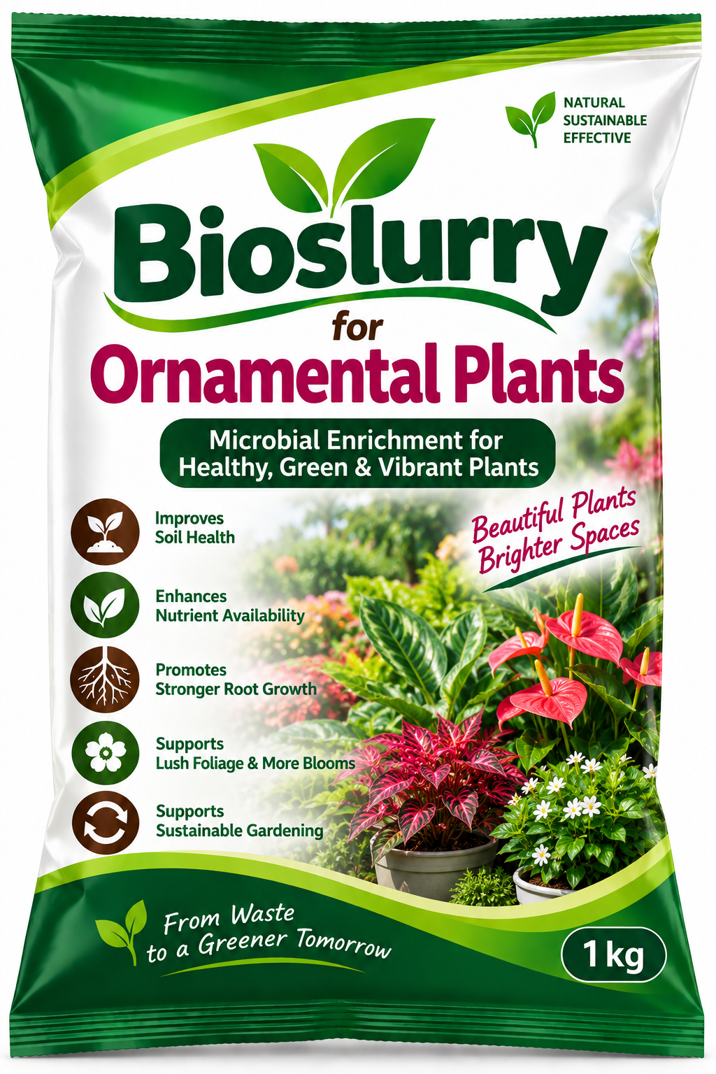 Bioslurry for Ornamental Plants