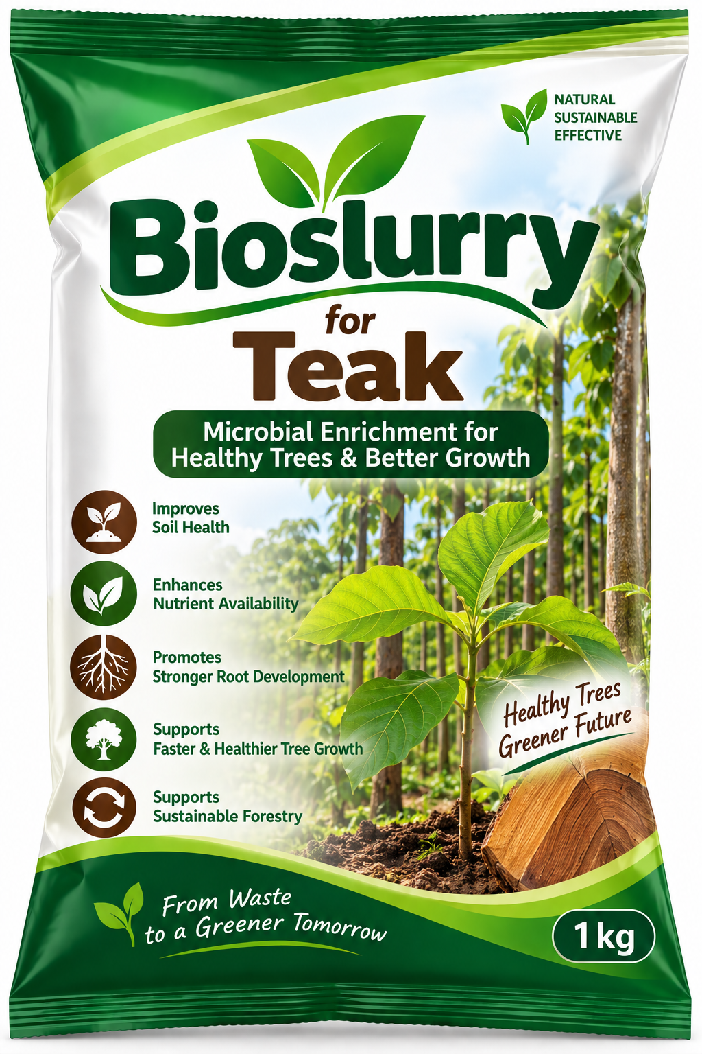 Bioslurry for Teak