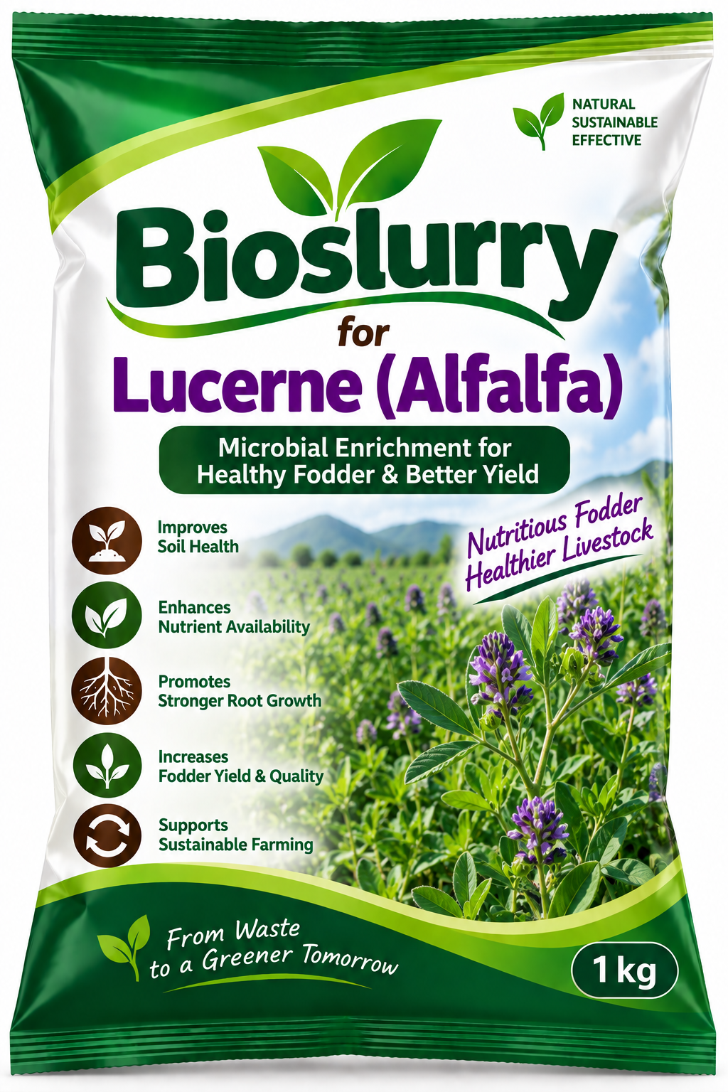 Bioslurry for Lucerne (Alfalfa)