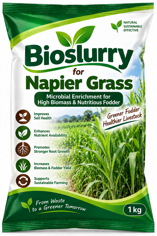 Bioslurry for Napier Grass