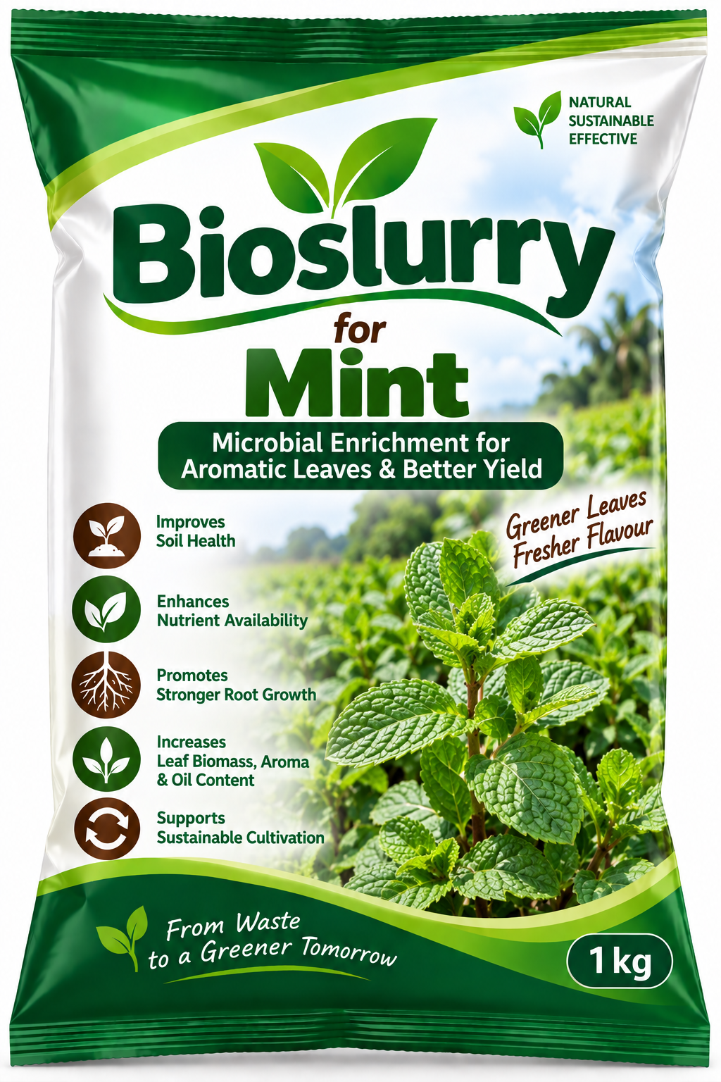 Bioslurry for Mint