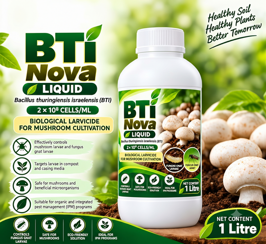 BTI Nova Liquid 1L | Mushroom Fungus Gnat Larvae Control